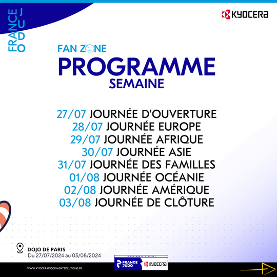 Kyocera Document Solutions à la Fan Zone France Judo
