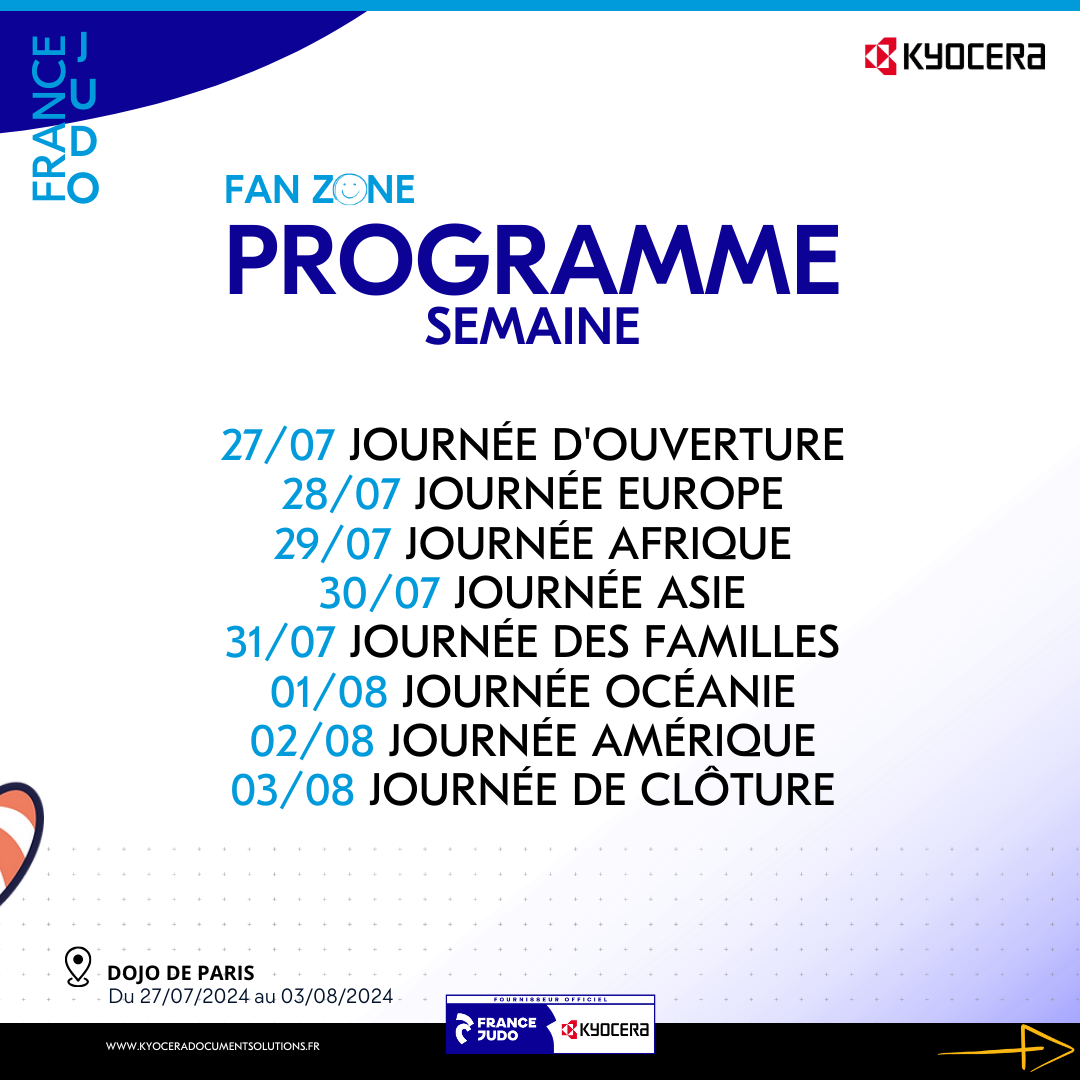 Kyocera Document Solutions à la Fan Zone France Judo