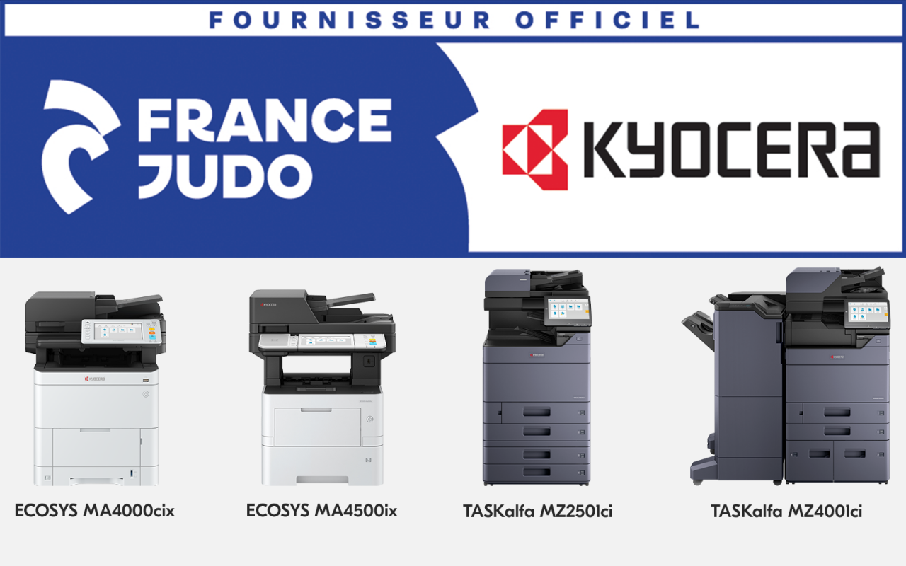 Kyocera partenaire de France Judo