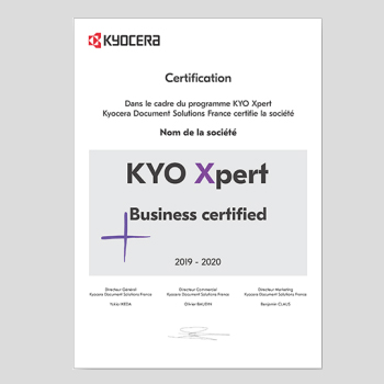Attestation de Certification