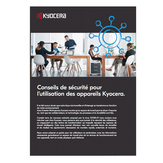 Conseils de sécurité pour l’utilisation des appareils Kyocera