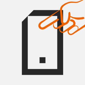 MyQ X Mobile Client hand