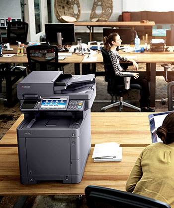 Fonctions facilitant  le quotidien des utilisateur Kyocera printer in office