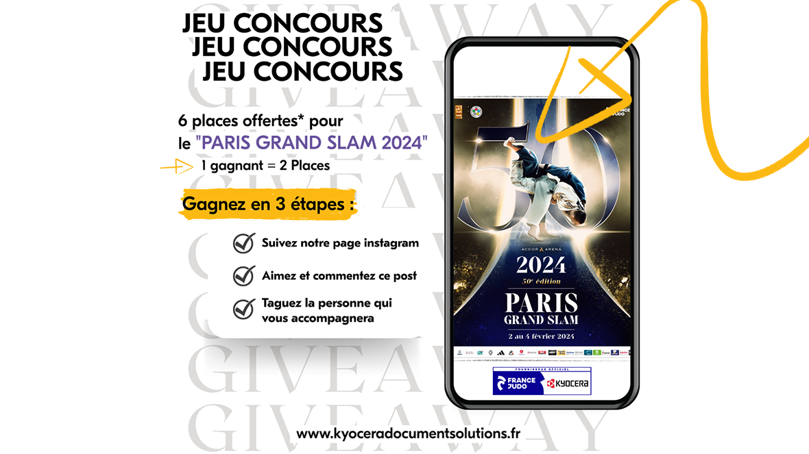 Jeu concours : 6 places offertes pour le GRAND SLAM PARIS 2024 Jeu concours : 6 places offertes pour le GRAND SLAM PARIS 2024
